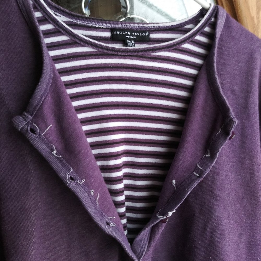 💜 Connected Layer Button-Down 💜 - Picture 4 of 5